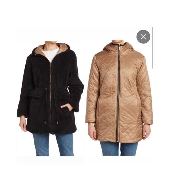 Kate Spade Reversible Teddy Coat S - Picture 1 of 10